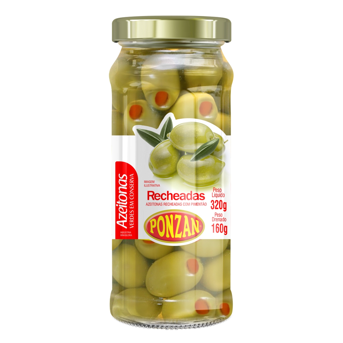 Azeitona Recheada 160g Ponzan