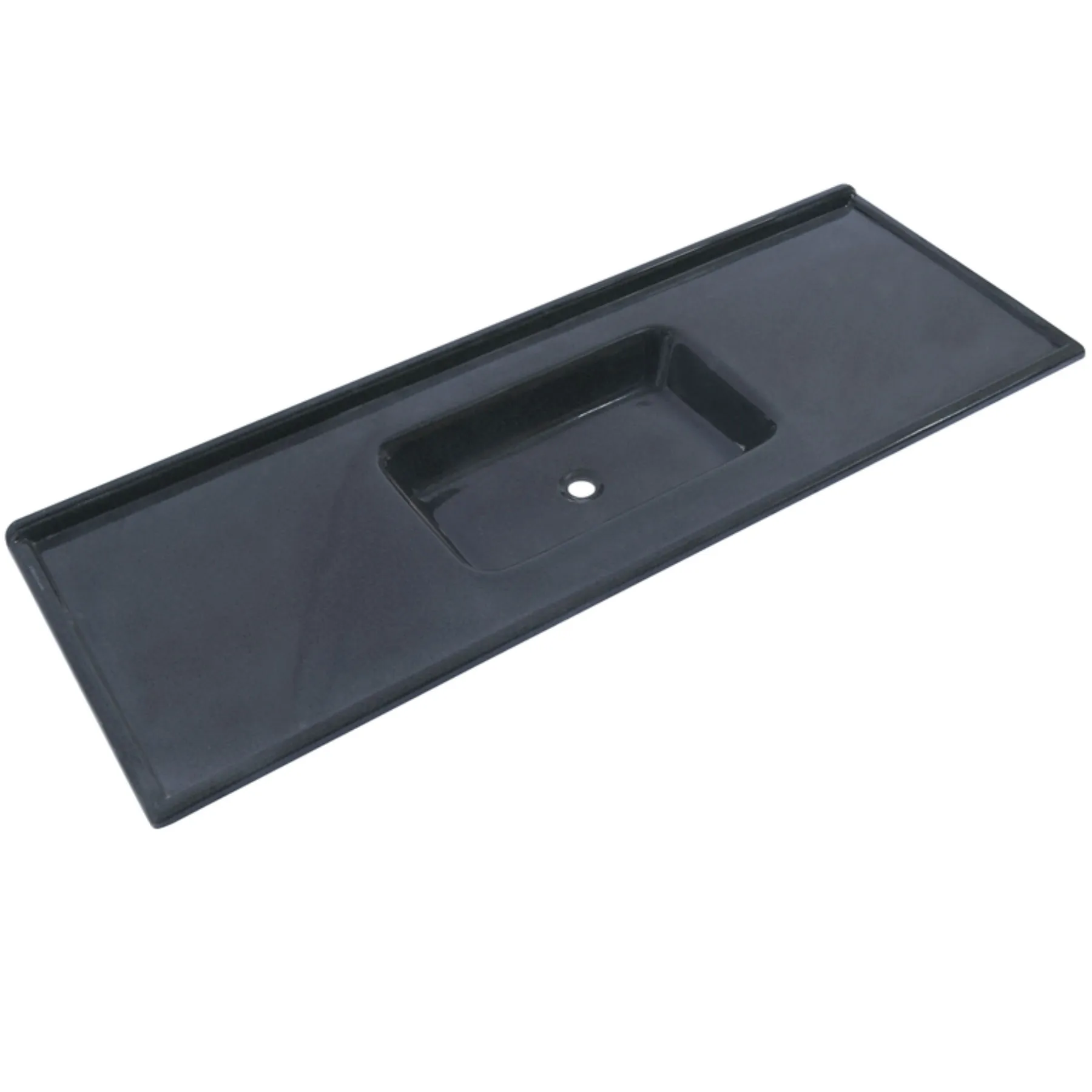 Pia de Cozinha Resina Verde Romano 100cm Premium Decoralita