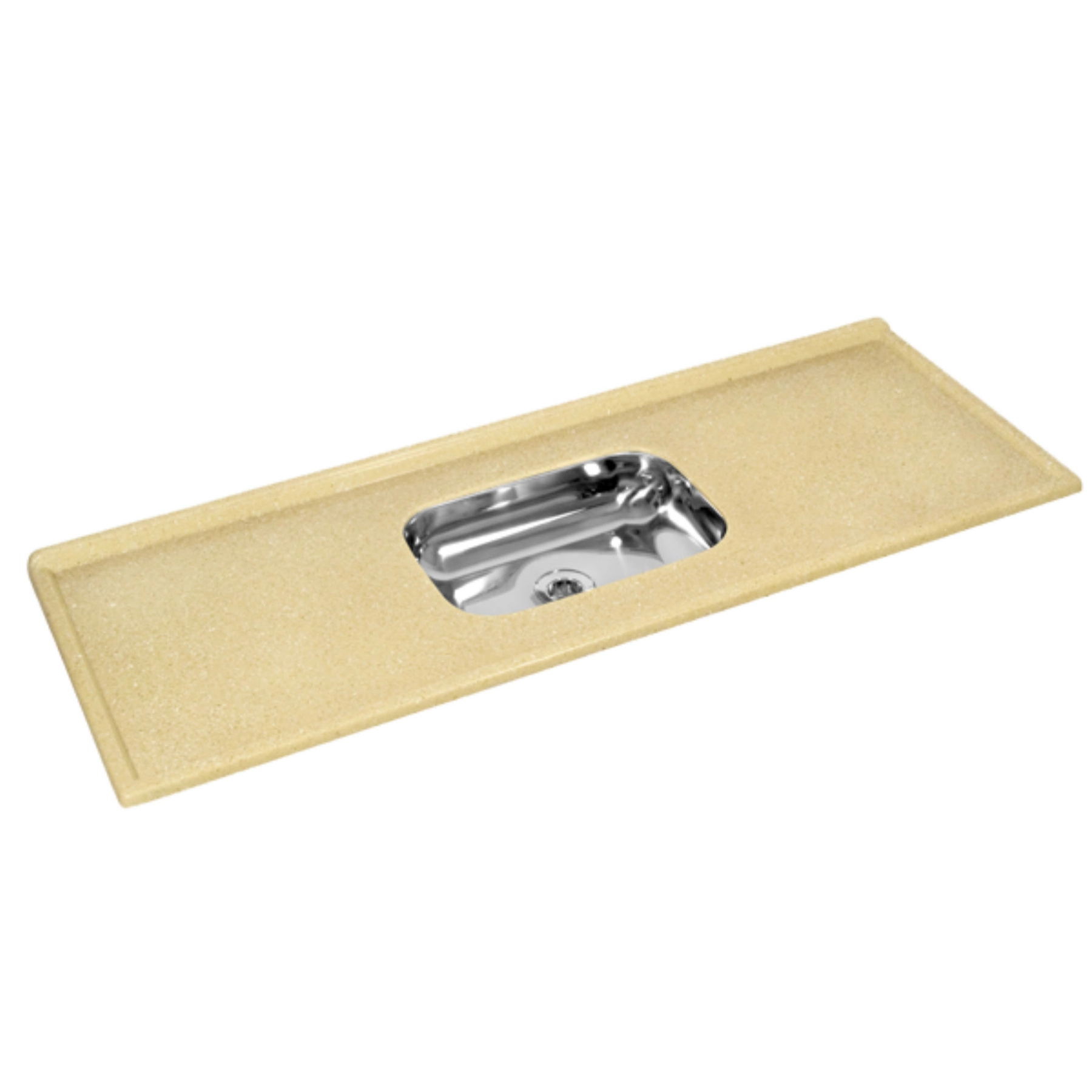Pia de Cozinha Resina Marrom Imperial 150cm CBI 14 Decoralita