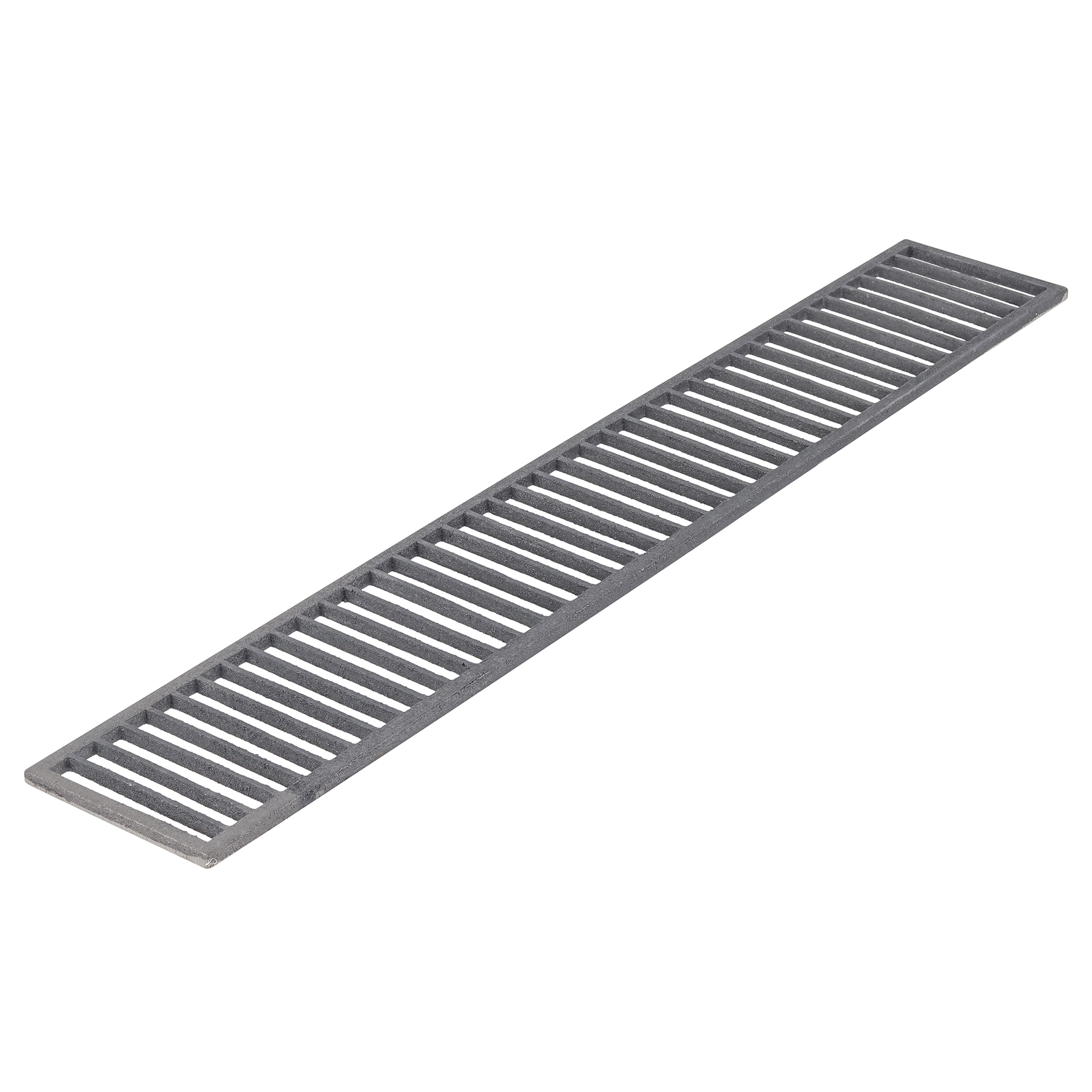 Grelha para Ralo Pedestre Retangular Externo Ferro Fundido 15x100cm Preto ABrazilian