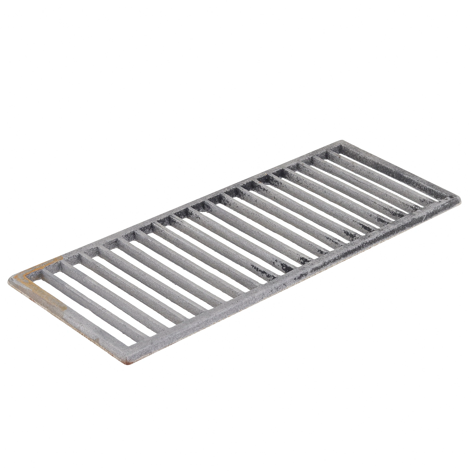 Grelha para Ralo Pedestre Retangular Externo Ferro Fundido 20x50cm Preto ABrazilian