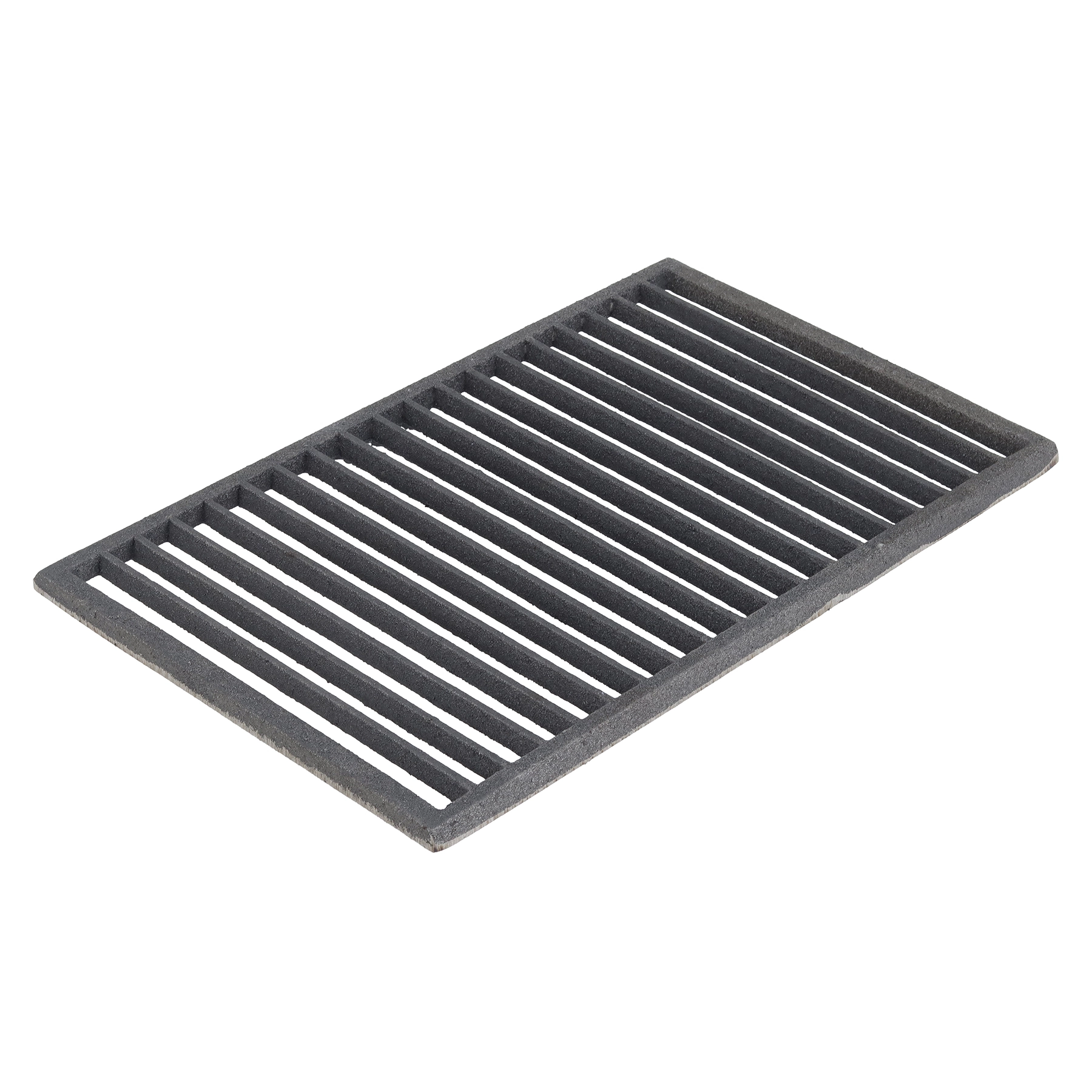 Ralo Pedestre Reto Externo Ferro Fundido 30x50cm Preto ABrazilian