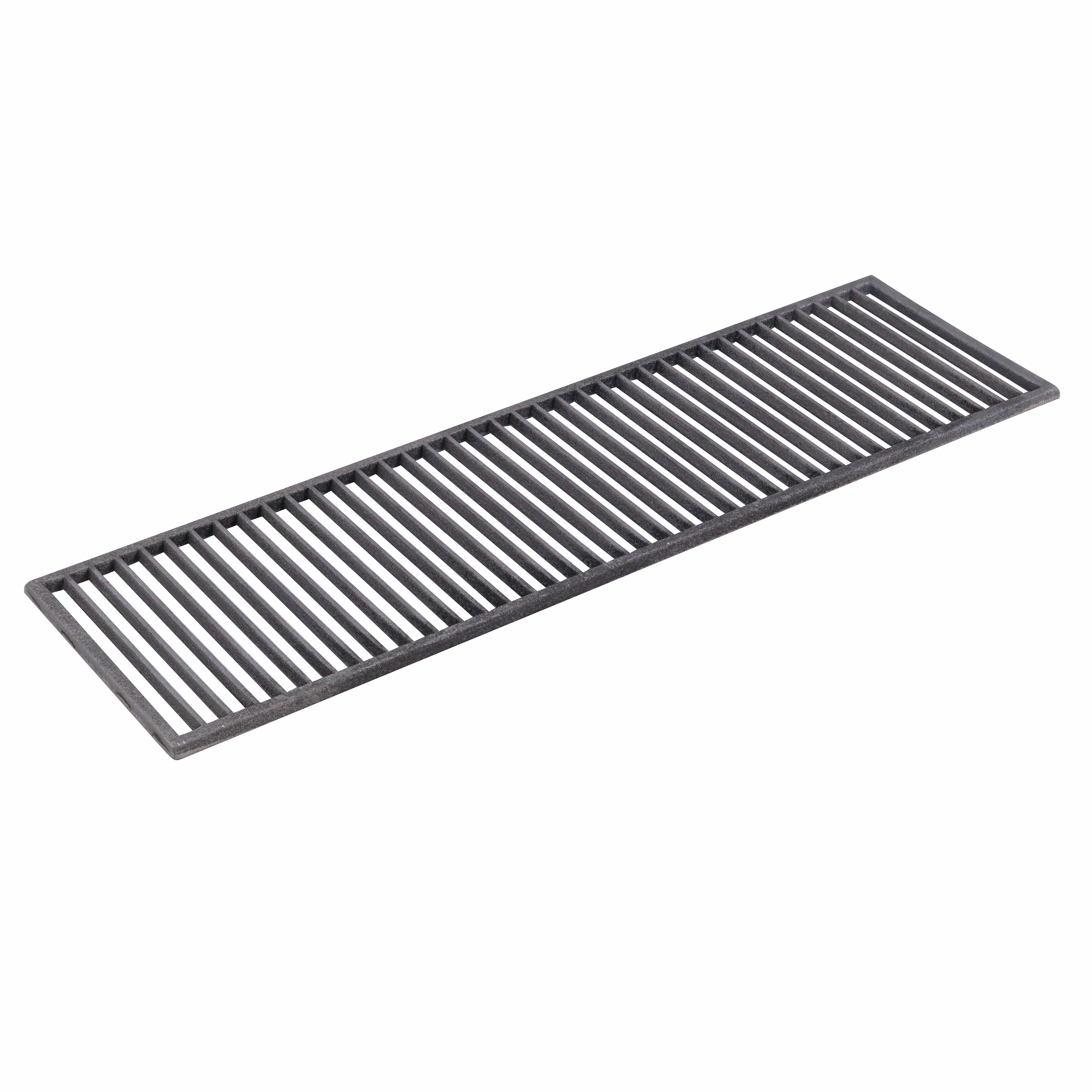 Ralo Pedestre Reto Externo Ferro Fundido 30x100cm Preto ABrazilian