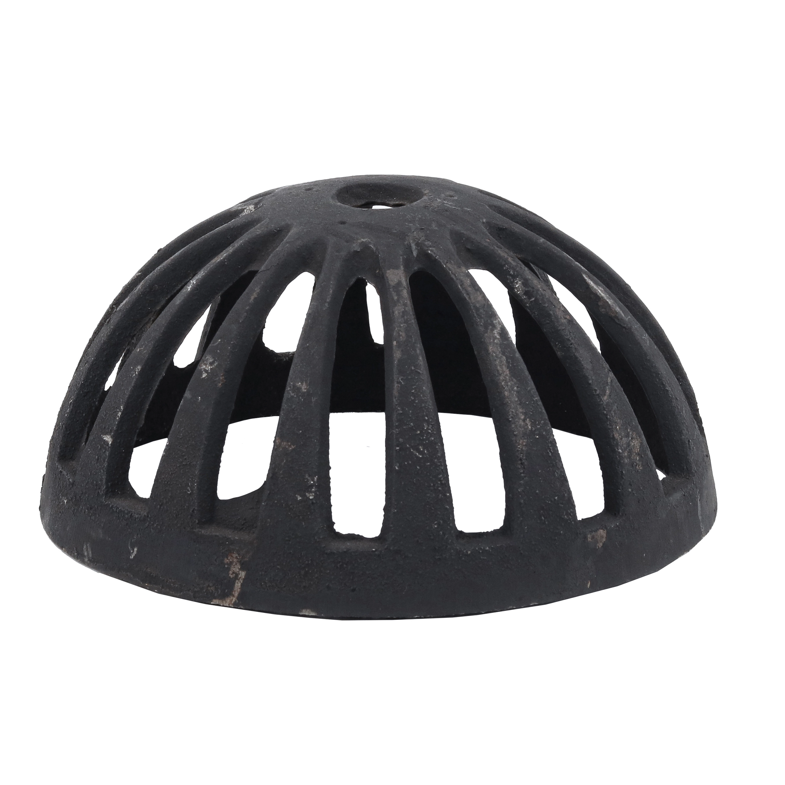 Ralo Semi Esférico 6" Externo Ferro Fundido 15cm Preto ABrazilian