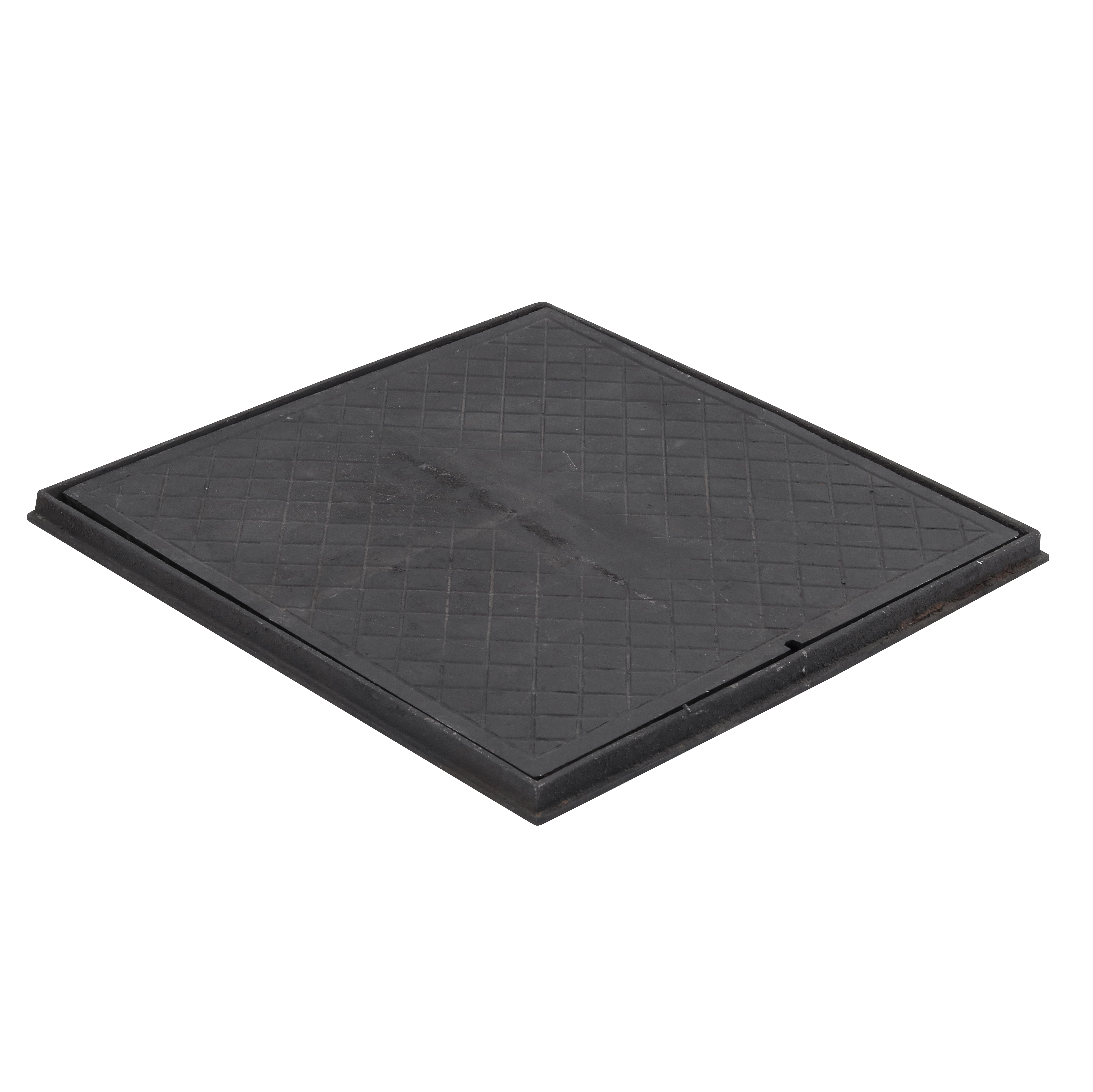 Tampão e Porta Grelha T Quadrado Ferro Fundido 40x40cm Preto ABrazilian