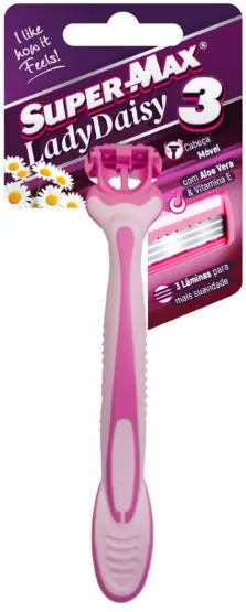 Ap Depilatorio Super Max3 Lady Daisy3 Rosa 1un