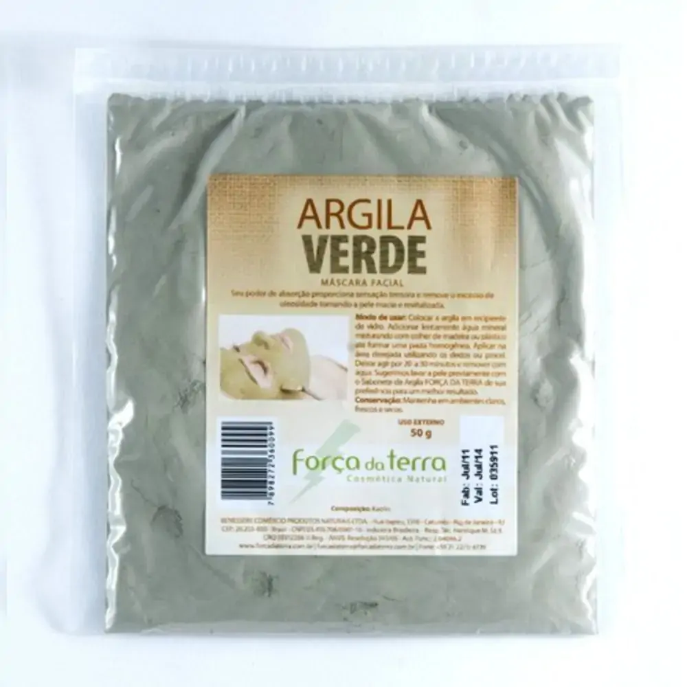 Argila Verde 50g Força Da Terra