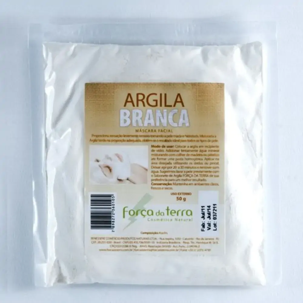 Argila Branca 50g Forca Da Terra