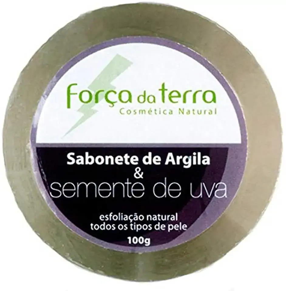 Sabonete De Argila E Semente De Uva Força Da Terra 100g