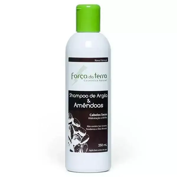 Shampoo de Argila e Amêndoas Força da Terra 250 ml