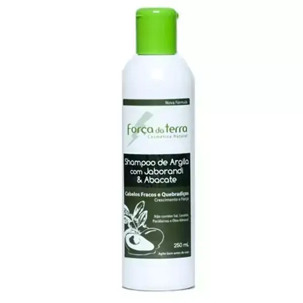 Shampoo de Argila Jaborandi Abacate Força da Terra 250 ml