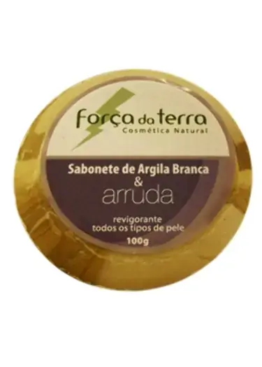 Sabonete De Argila Branca E Arruda Força Da Terra 100g