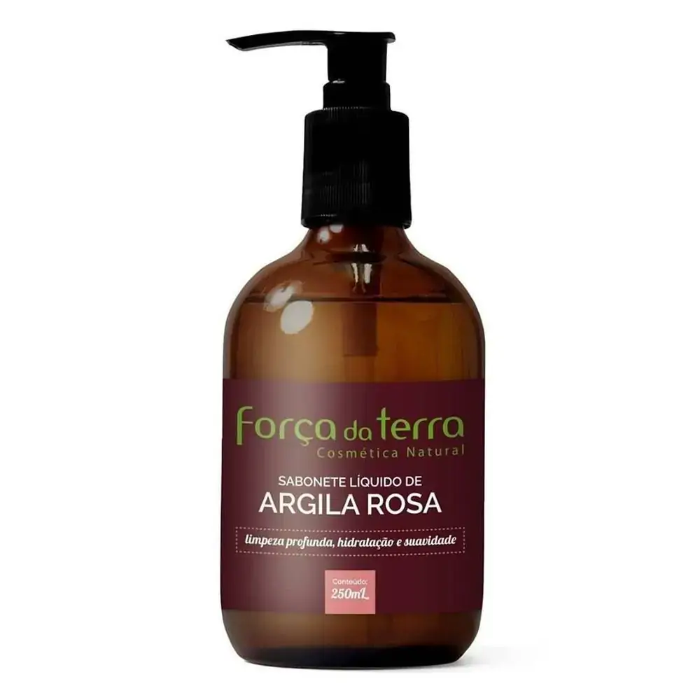 Sabonete Líquido De Argila Rosa Força Da Terra 250ml Higiene/beleza
