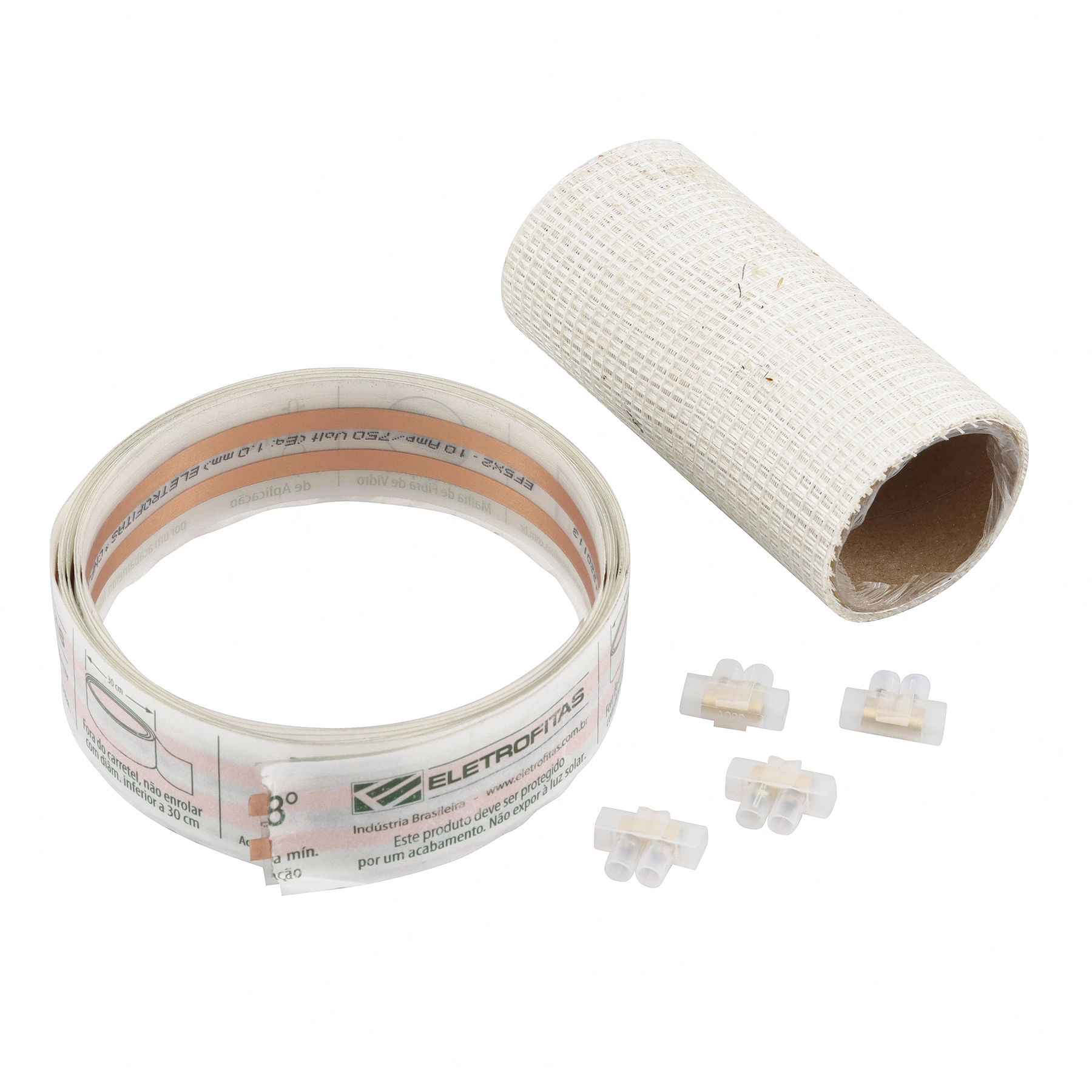 Kit Fita Elétrica Adesiva EF 5x2 3m 2 Pistas 10A 750V