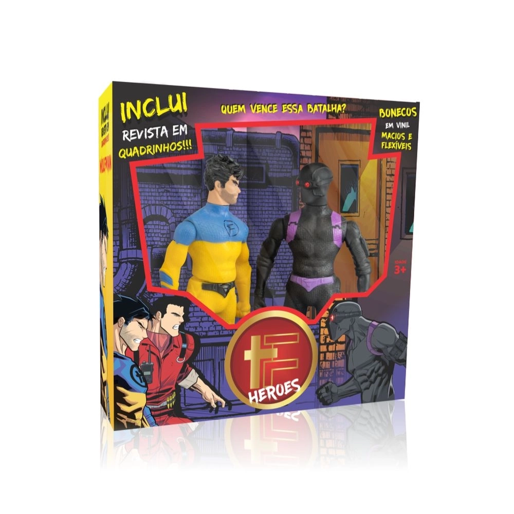 Pack Wolfman Vs Dark Sp Kit 2 Bonecos Ref 848 Th Toys