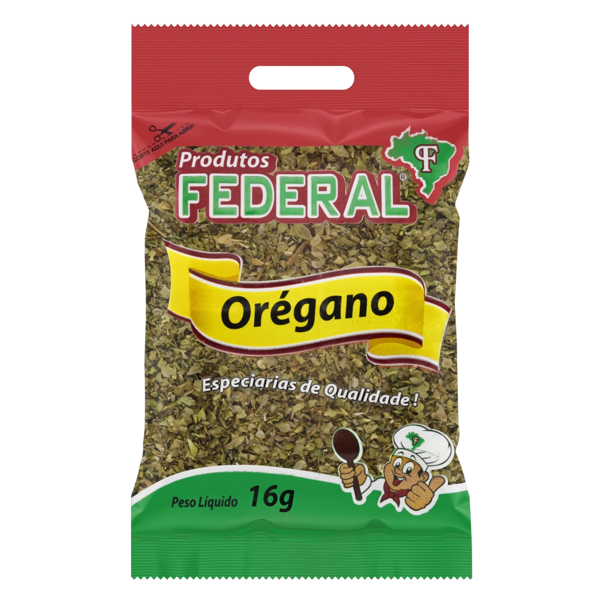 Orégano Federal Pacote 16g