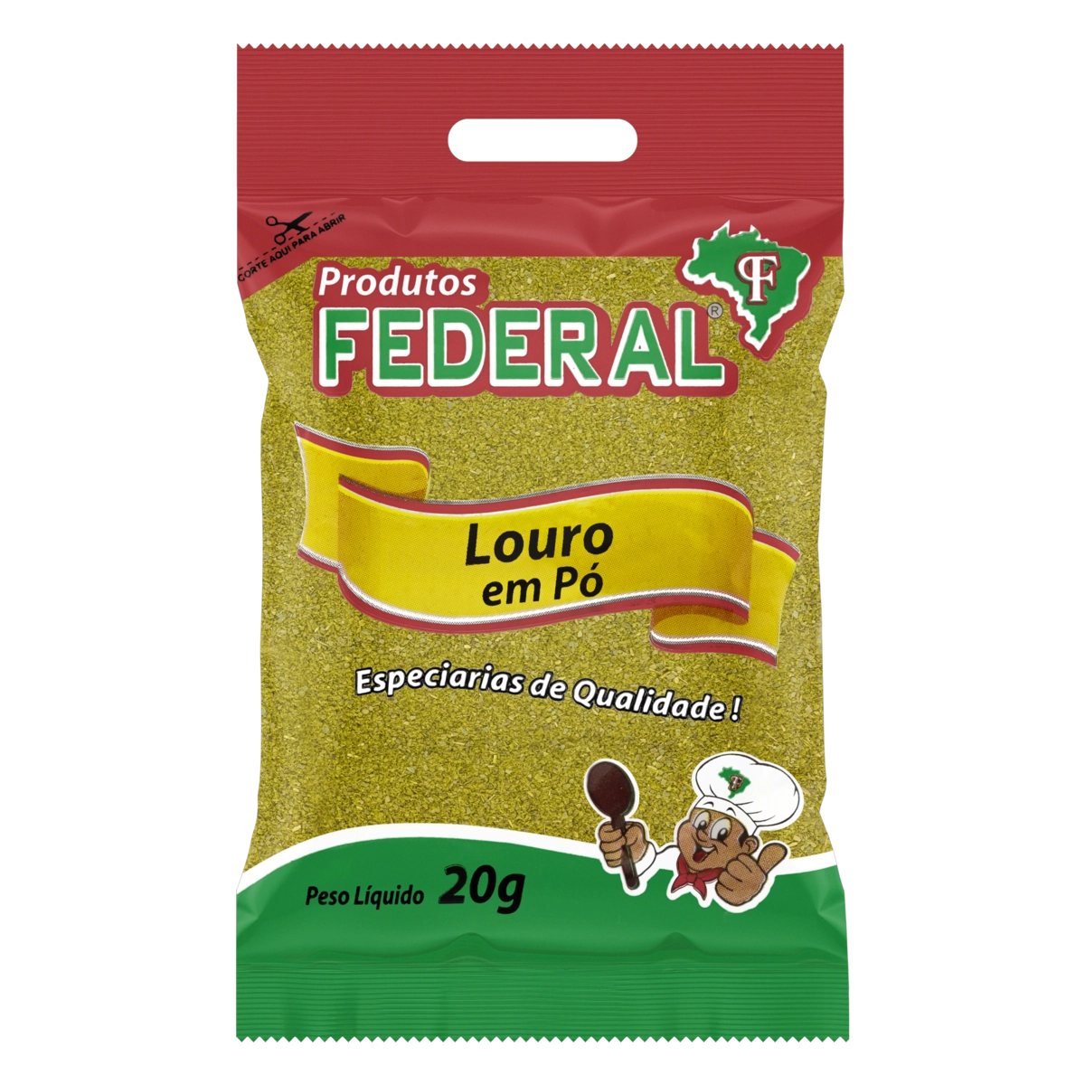 Louro Pó Federal Pacote 20g