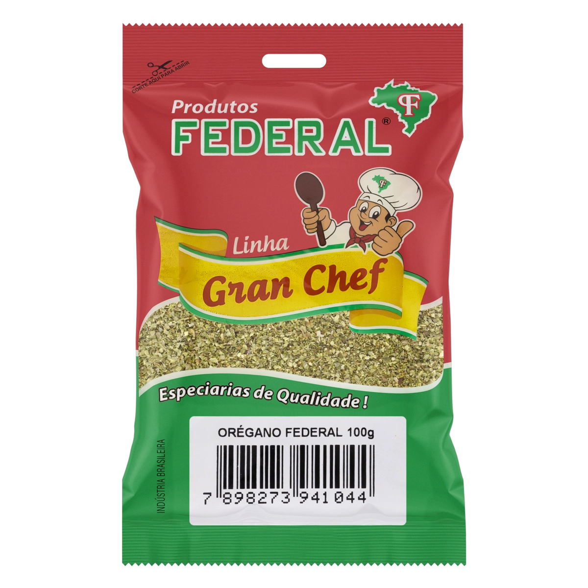 Orégano Federal Gran Chef Pacote 100g