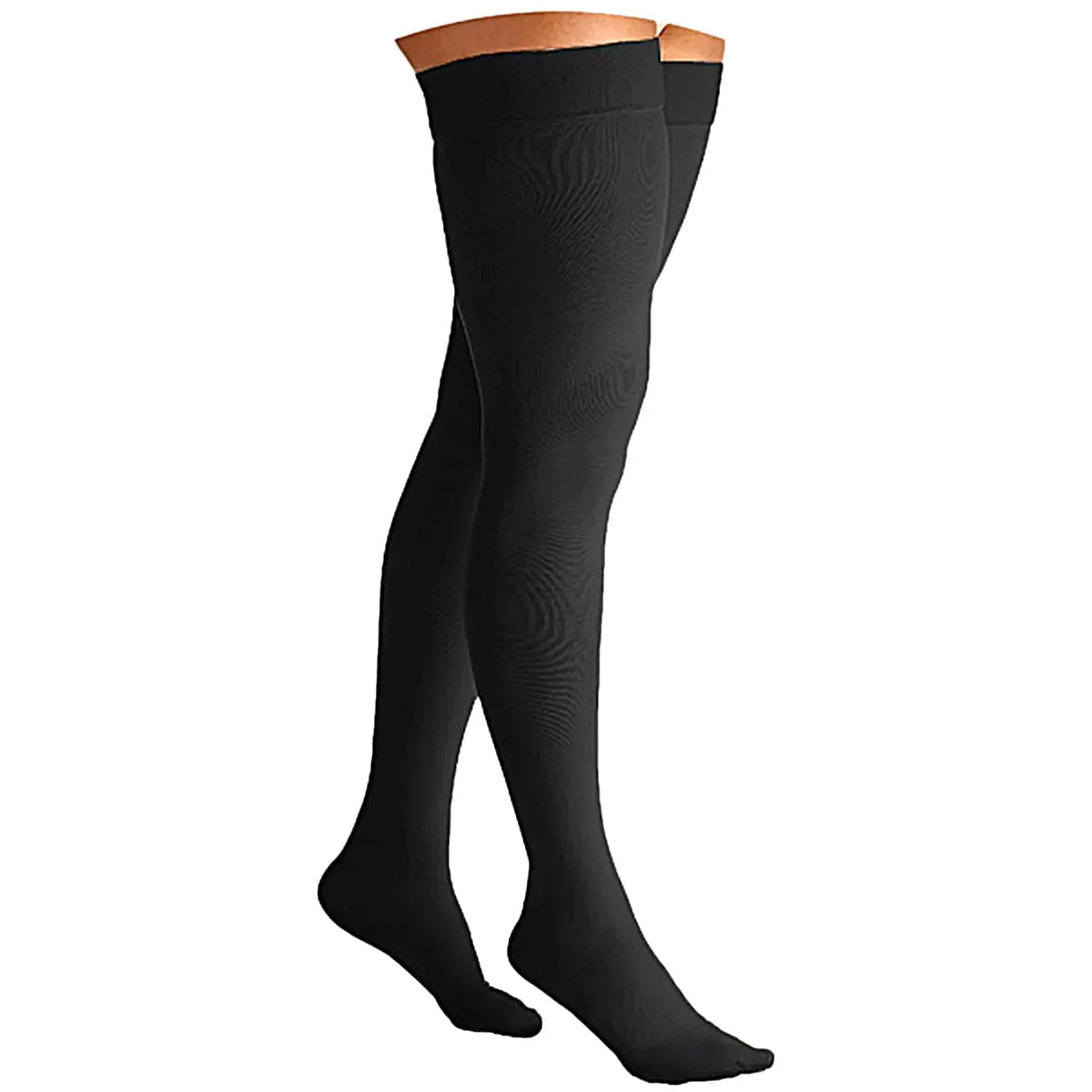 Meia 7/8 Essencial Conforto Sigvaris 15-20mmHg Preta Fechada M2