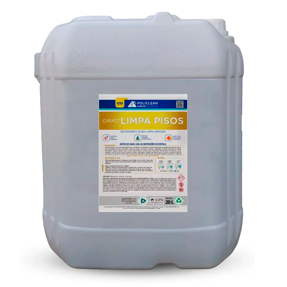 Limpa Pisos - Remove Sujeiras E Encardidos 20 L Bombona