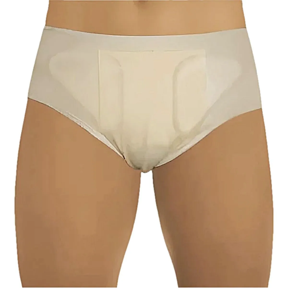 Cueca Hérnia Inguinal Dupla Dilepé Bege Tam G - unidade