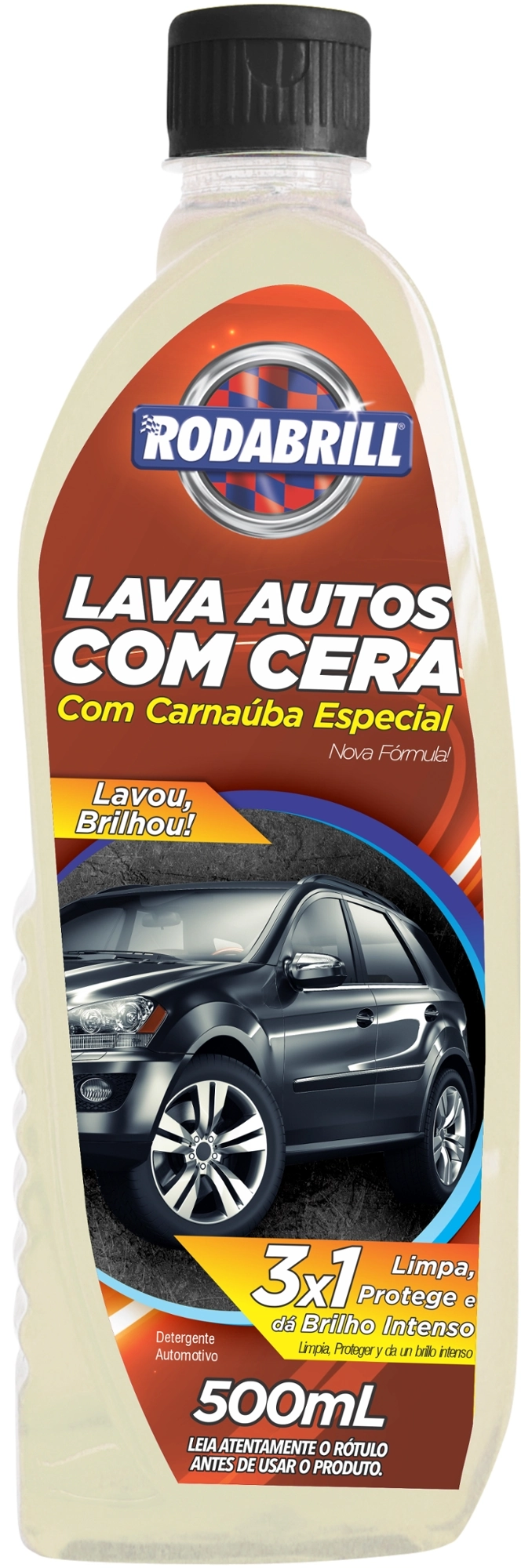 Lava Autos Com Cera Rodabrill Frasco 500ml
