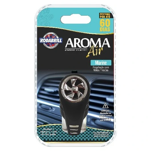 Difusor E Odorizador Automotivo Marine Rodabrisa Aroma Air Blister 5ml