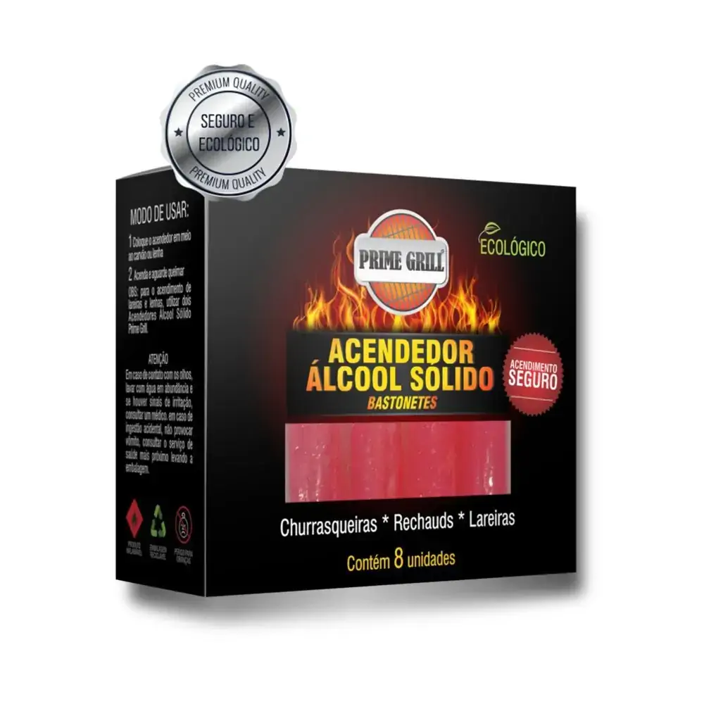 Acendedor Alcool Solido Prime Grill Past C/10