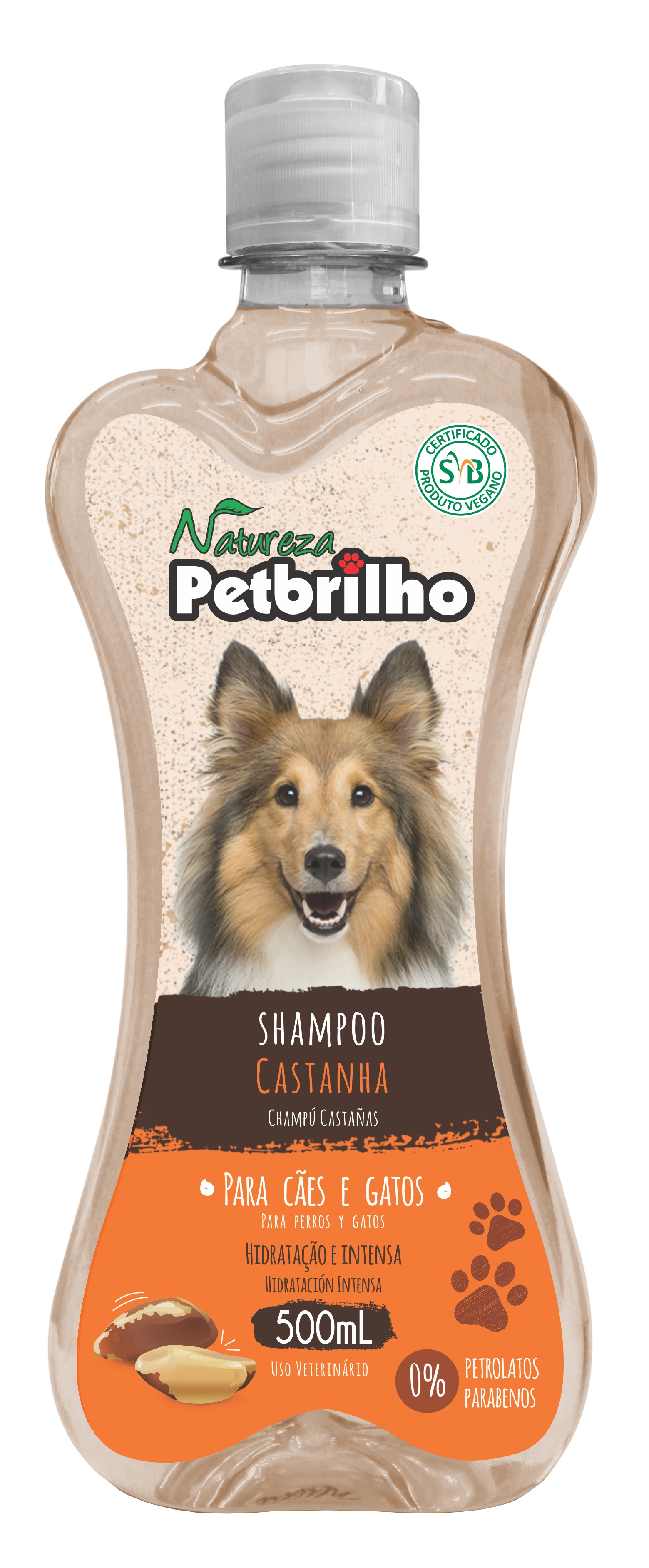 Shampoo Cao Petbrill 500ml Castanha