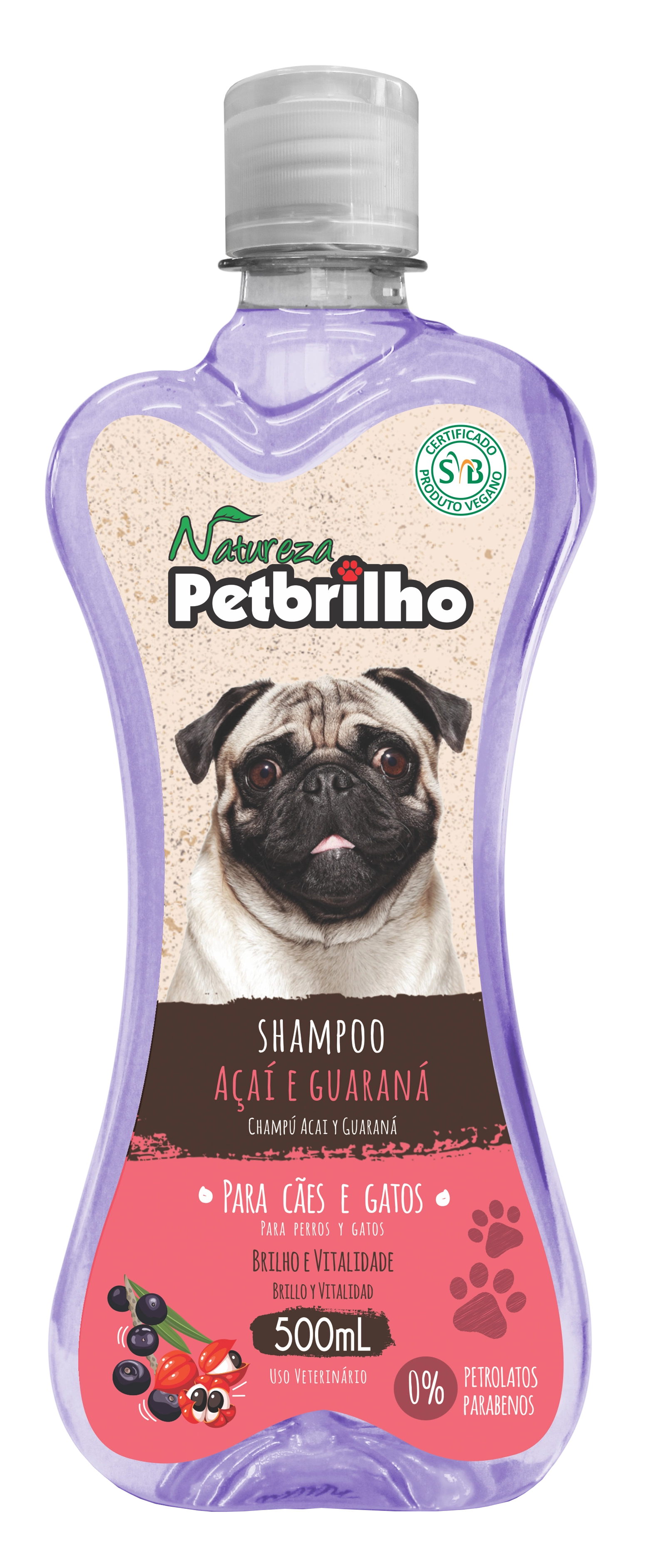 Petbrilho Shampoo Acai E Guarana 500ml