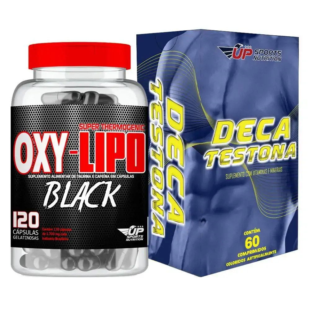 Kit Deca Testona c/ 60 + Oxy-Lipo Black 1700mg c/ 120
