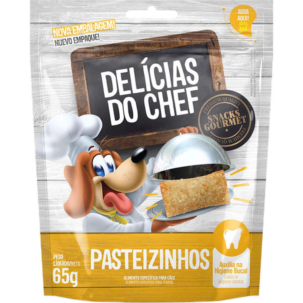 Petisco Snack Petitos Delicias Do Chef Pasteizinhos 65g