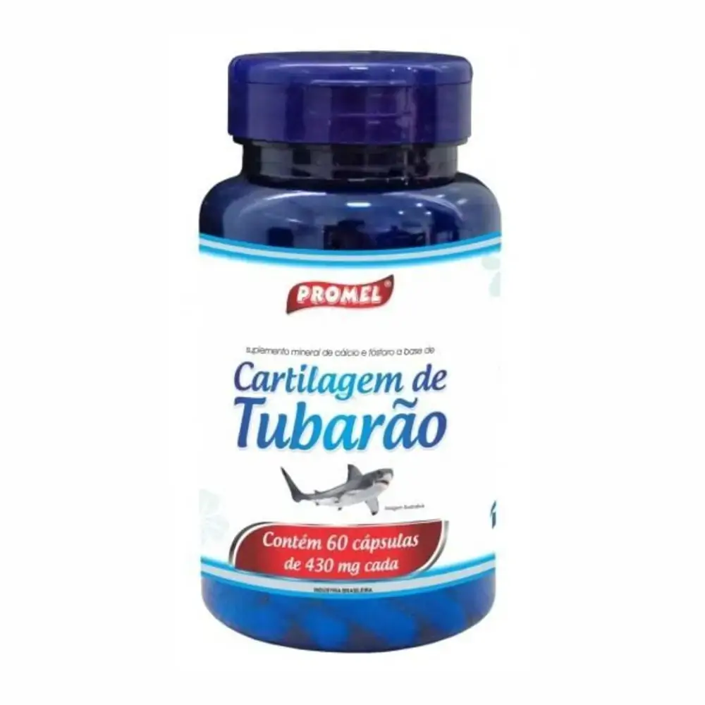 Cartilagem De Tubarao 60caps De 430mg Promel