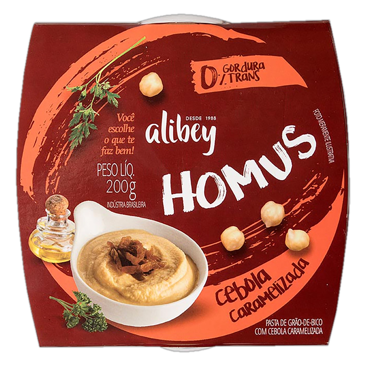 Homus Cebola Caramelizada Alibey Pote 200g