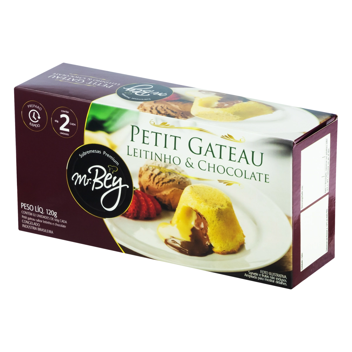 Petit Gateau Leitinho e Chocolate 120g