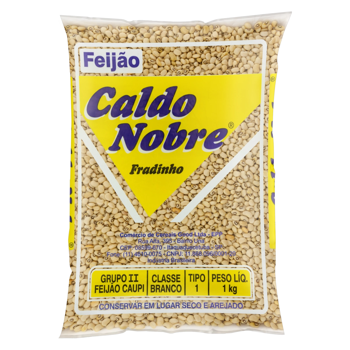 Feijão Fradinho Tipo 1 Caldo Nobre Pacote 1kg