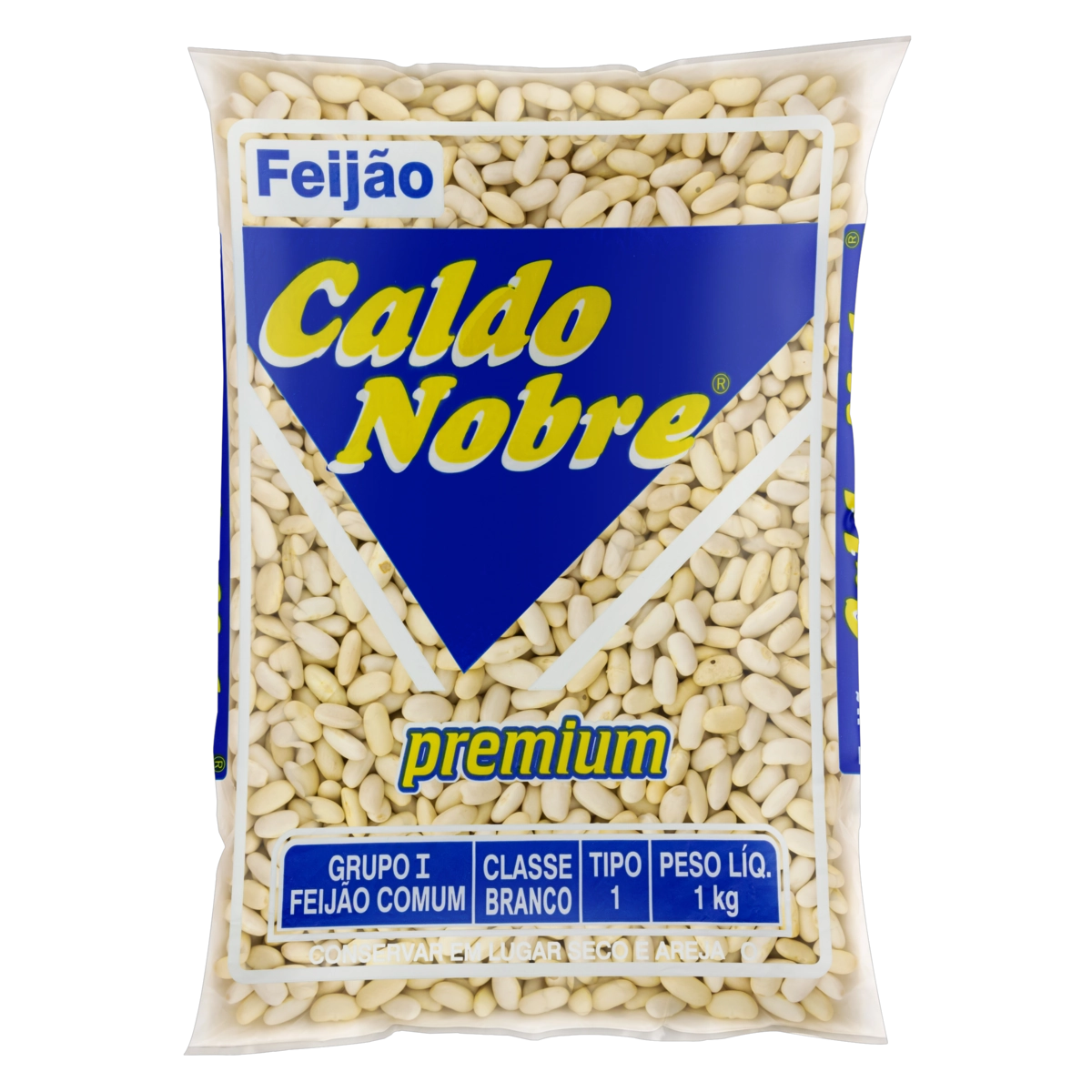 Feijão Branco Tipo 1 Caldo Nobre Premium Pacote 1kg