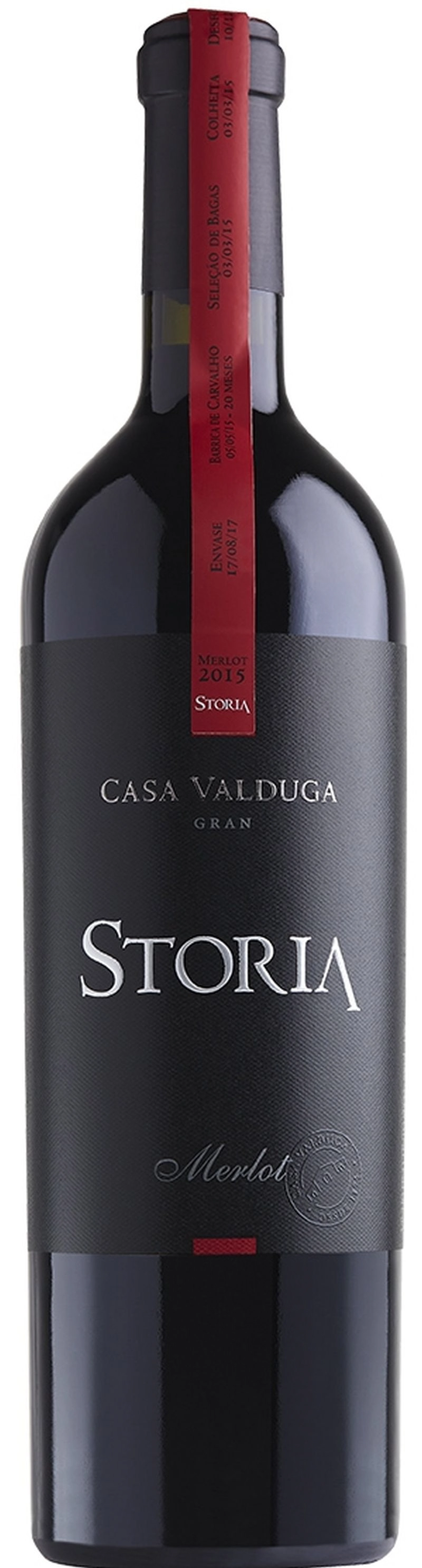 STORIA Merlot - Vinho Tinto Seco 750 ml - Safra 2015