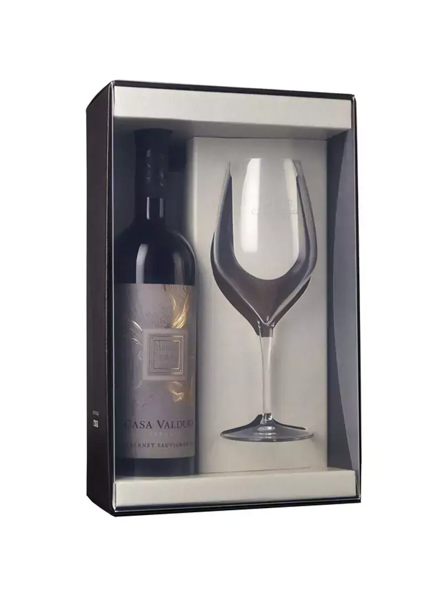 Kit Vinho Tinto Casa Valduga Terroir Cabernet Sauvignon 750ml + taça