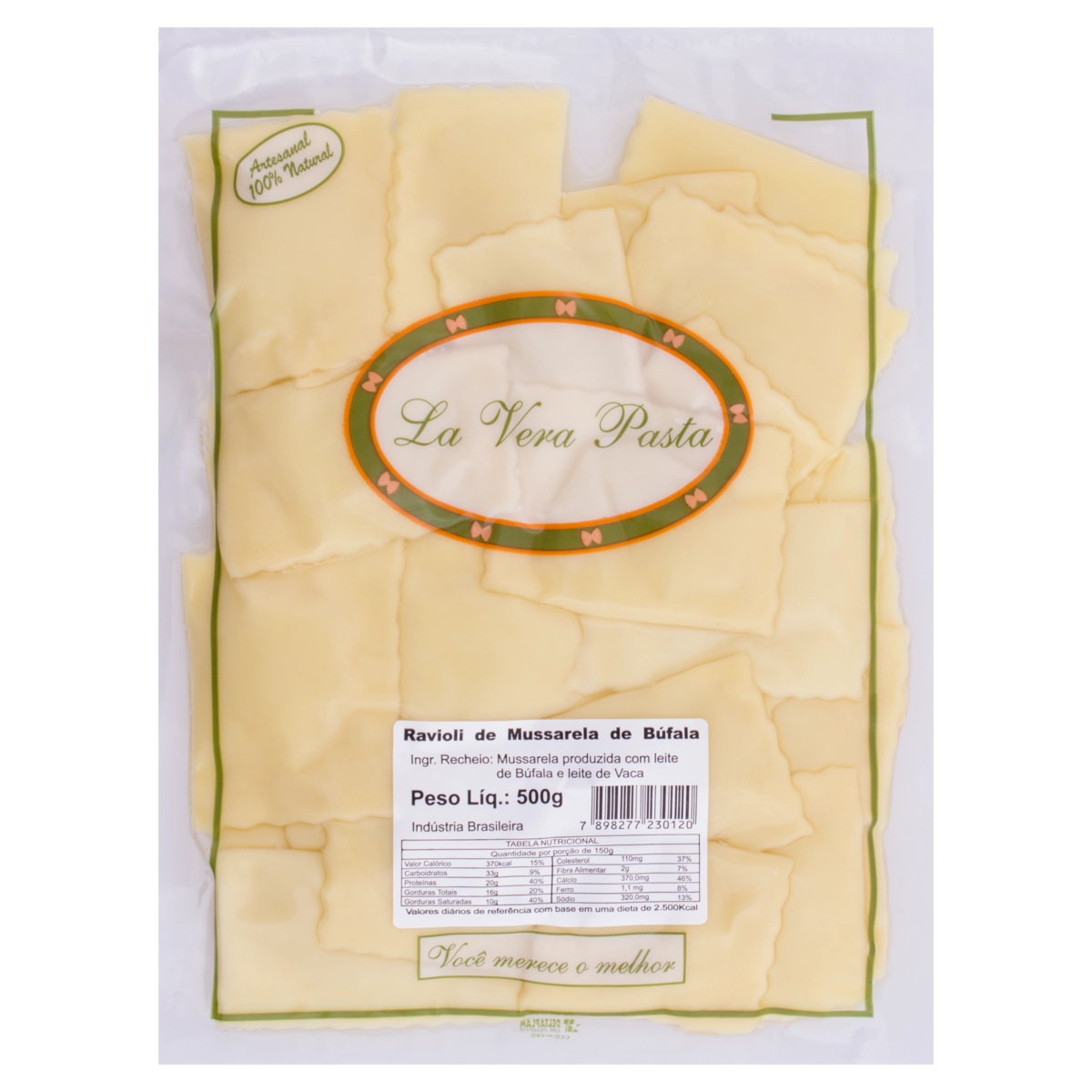 Ravioli de Mussarela de Búfala La Vera Pasta 500g