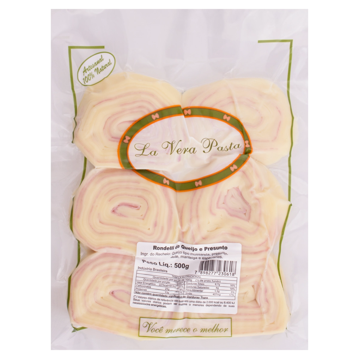 Rondeli de Queijo e Presunto La Vera Pasta 500g