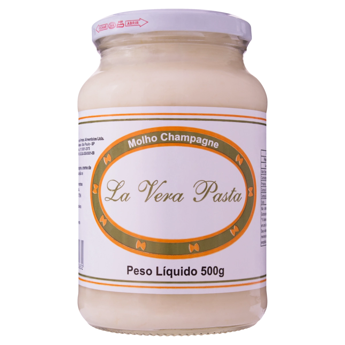 Molho Champagne LA VERA PASTA Vidro 500g