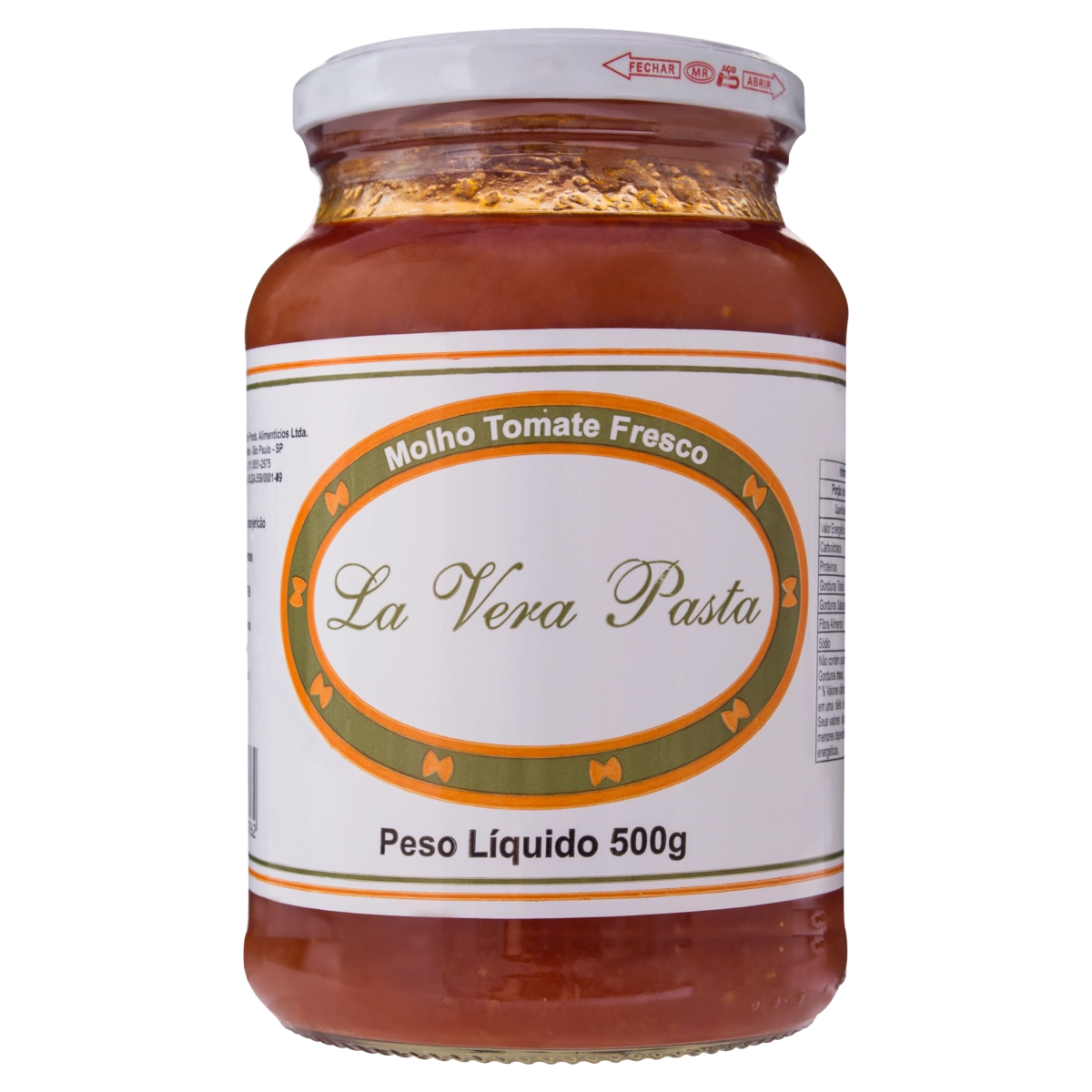 Molho de Tomate Fresco LA VERA PASTA 500g