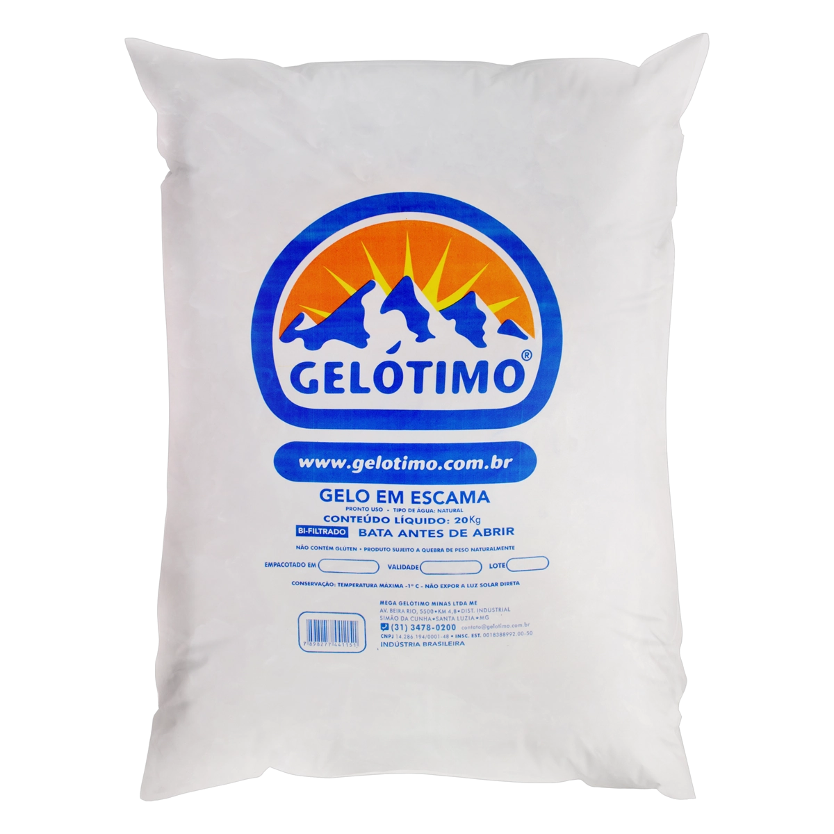 Gelo Escamas Gelótimo 20kg