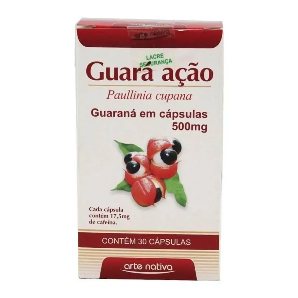 GUARA ACAO 500 MG 30 CA GUARAPO ARTE NATIVA