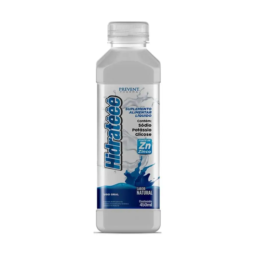 Hidrateee Natural 450 Ml Sodio+Tris+Pot+Zinco Vit Prevent Pharma