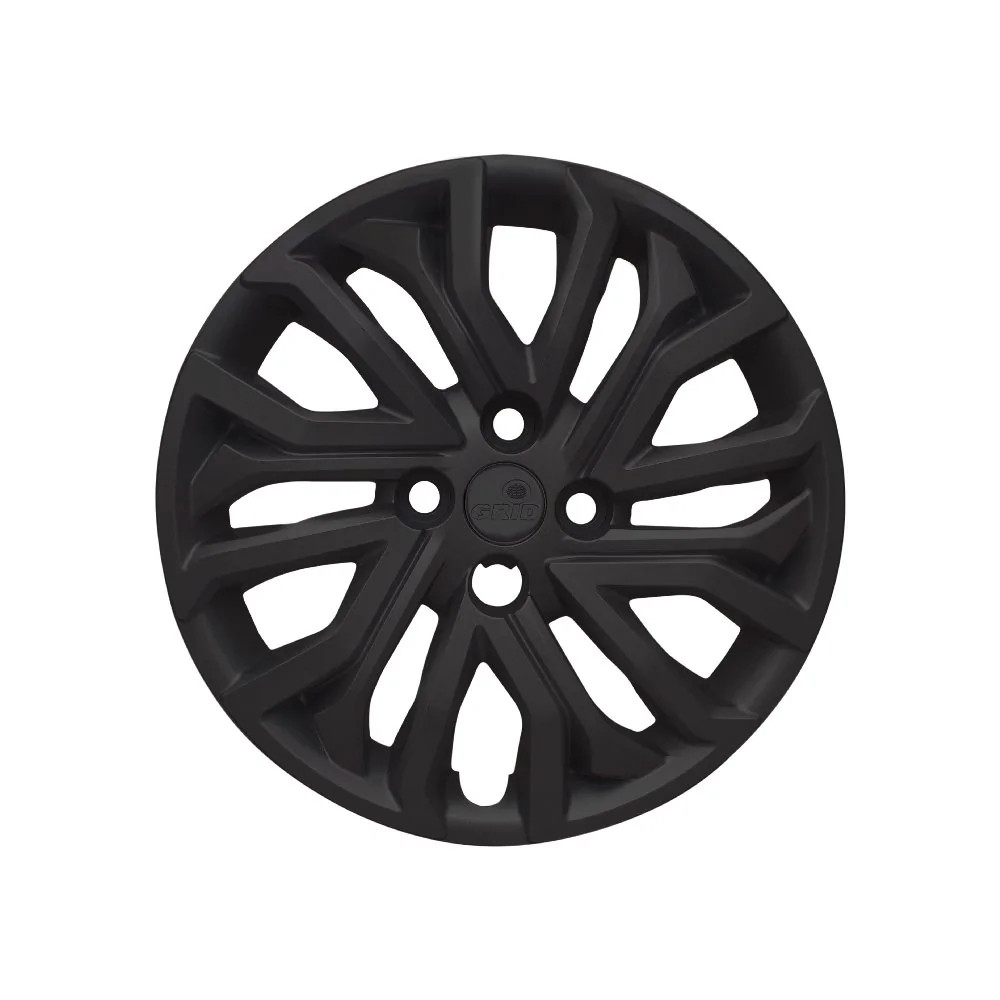 Calota Aro 14 Pol. Preto Fosco Fixação por Parafuso - GRID 295CBPOFU