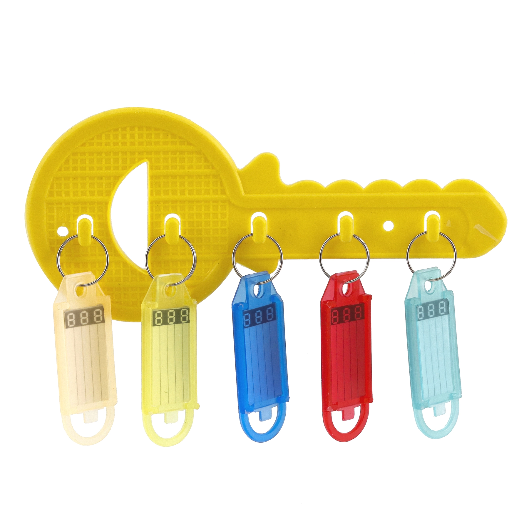 Kit Porta Chaves com Porta Etiquetas PVC Colorido 1 jogo