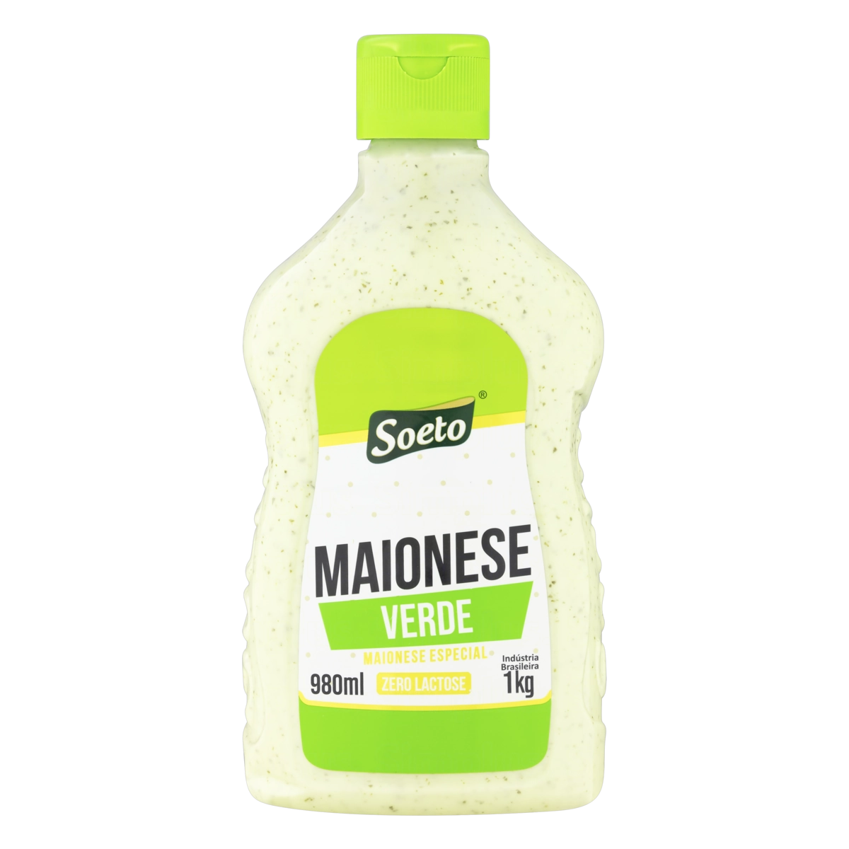 Maionese Verde Zero Lactose Soeto Squeeze 1kg