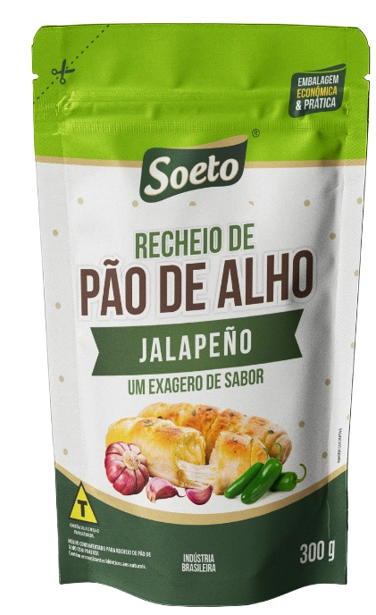 Recheio Soeto Pao De Alho Jalapeno Sache 300g